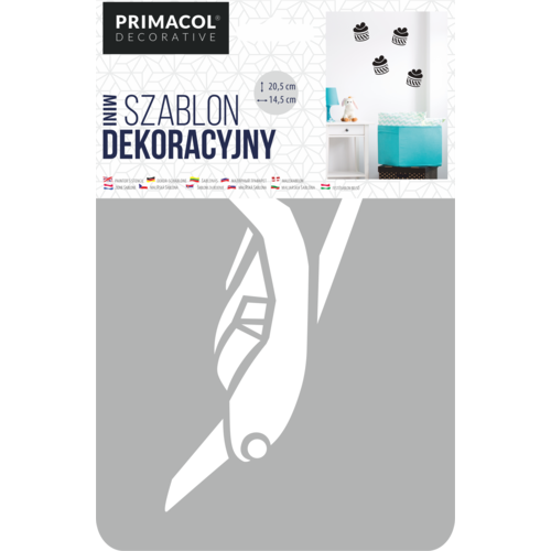 Szablon dekoracyjny MINI nr 211 Plane Primacol Decorative