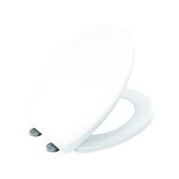 Deska sedesowa wolnoopadająca Bri GO/ON! 44,5 x 37,4 cm duroplast biała Bisk