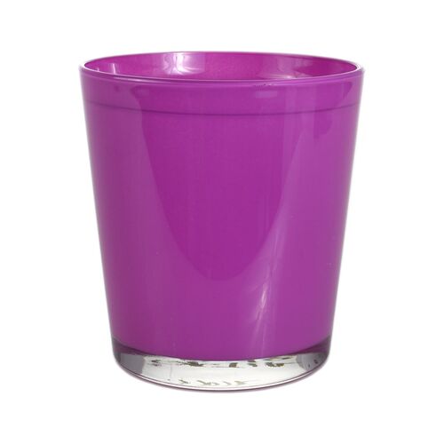 Osłonka szklana storczyk cyntia 13 x 13,5 cm jasny róż satynowy mat CERMAX