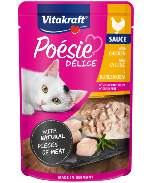 Karma dla kotów Poesie Deli Sauce z kurczakiem 85 g Vitakraft