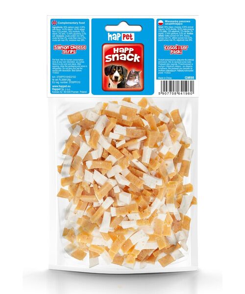Łosoś i ser paski 100 g GM98 Happet