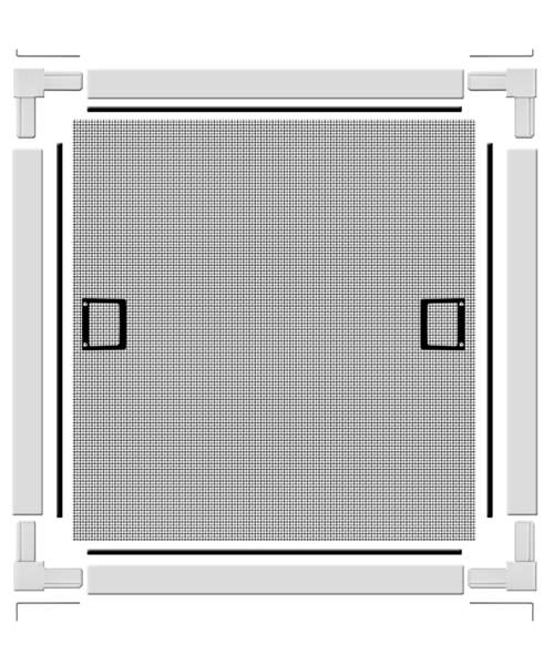 Siatka Na Okna Z Metra Siatka do okna PREMIUM 100 x 120 cm antracyt. - Bricomarche.pl