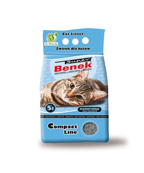 Żwirek dla kota Super Benek Compact Naturalny 5 l