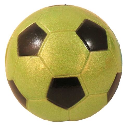 Piłka 90 mm football zielona brokat Z780
