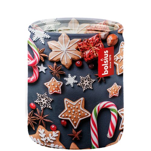 Świeca zapachowa w szkle z motywem Bolsius 9 x 25,8 cm 12 szt. mix wzorów