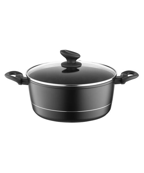 Garnek aluminiowy Delux z pokrywką 26 cm 5,1 l