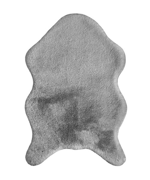 Dywan sztuczna skórka grafitowy 2