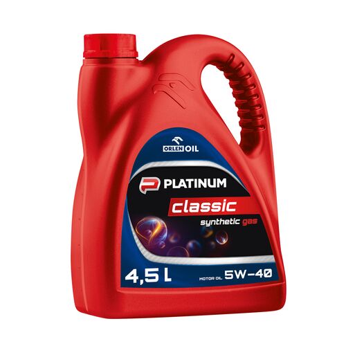 Olej Platinum Classic Gas Synthetic 5W-40 4,5 l