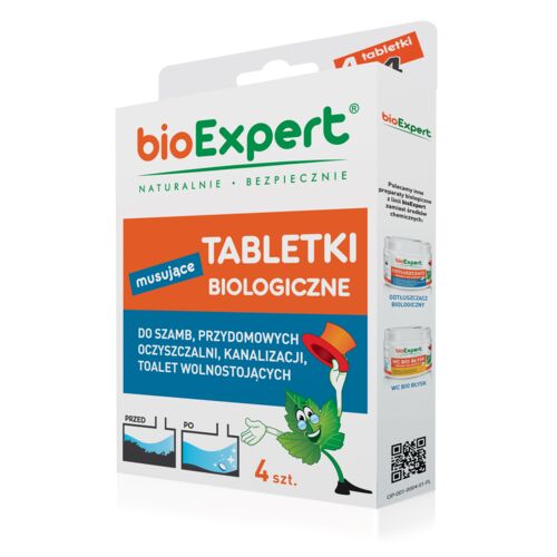 Musujące tabletki biologiczne 4 szt. bioExpert