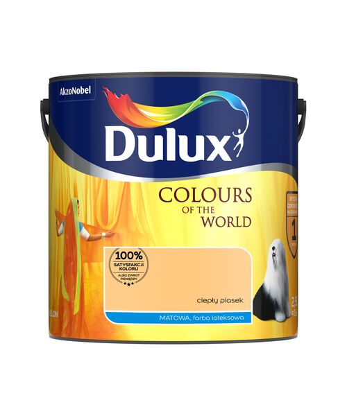Farba lateksowa Dulux Kolory Świata Cieply Piasek 2,5 l