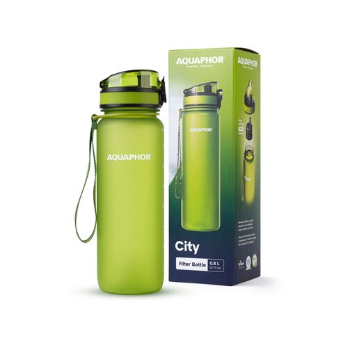 Butelka filtrująca City 800 ml zielona
