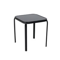 Stolik niski stal/szkło