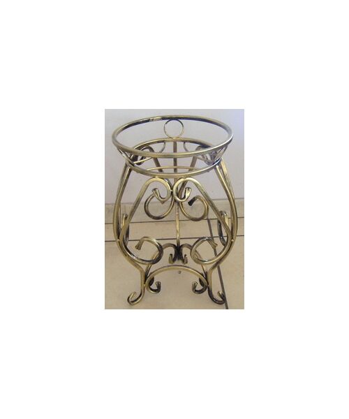 Kwietnik metalowy 50 cm złota patyna