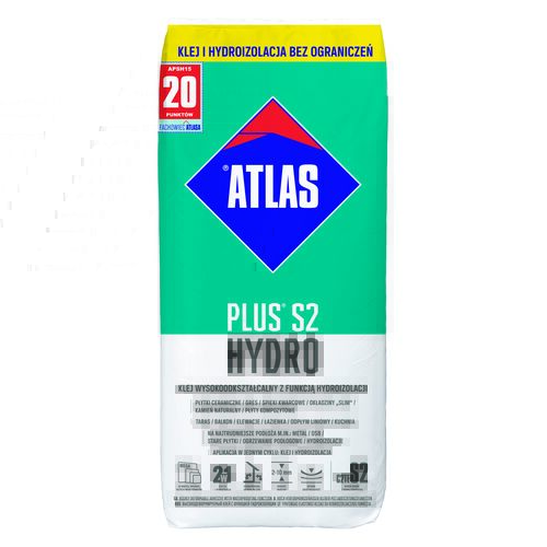 Zaprawa klejowa PLUS 2 hydro 15 kg Atlas