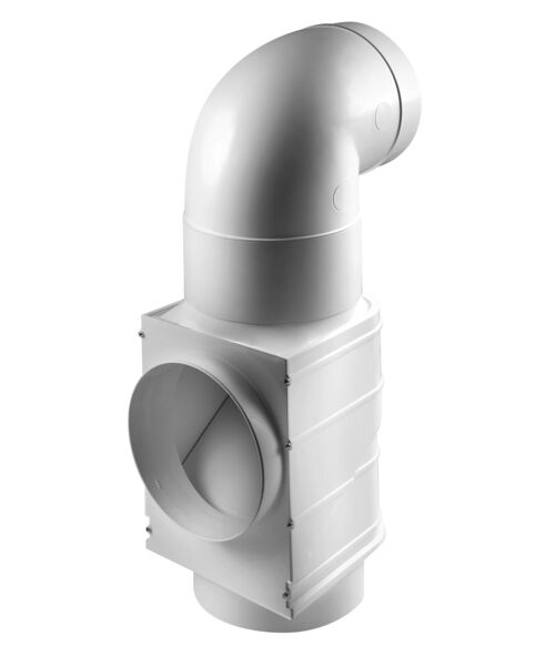 Hybrydowy system wentylacji aw125 biały / 0,97 kg / fi 125 / wersja podstawowa AWENTA