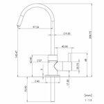 System filtrujący podzlewowy z małą wylewką Flow comfort Dafi