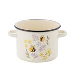 Garnek emaliowany prosty bez pokrywki Pszczoła 18 cm 3,2 l