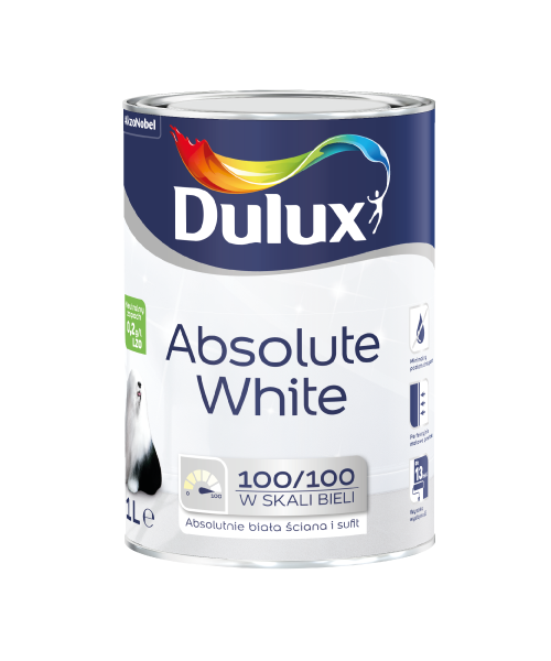 Farba akrylowa Dulux Absolute White 1 l Dulux