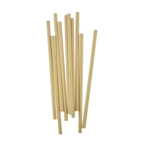 Słomka papierowa shake 8 mm Kraft Balloons 10 sztuk