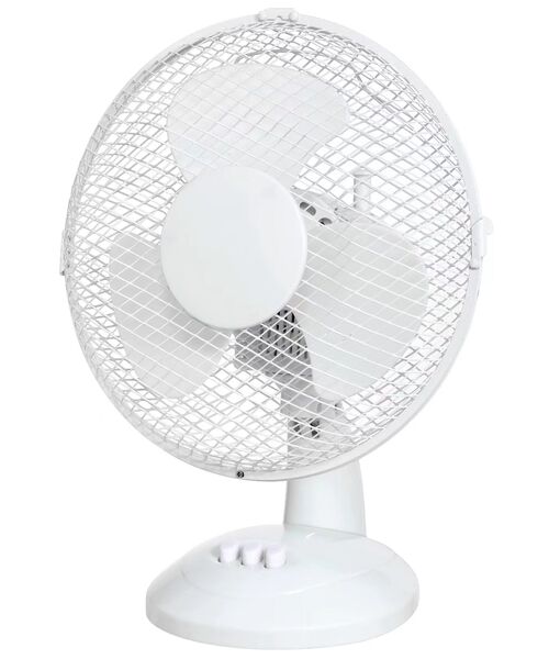 Wentylator biurkowy 23 cm 25 W biały