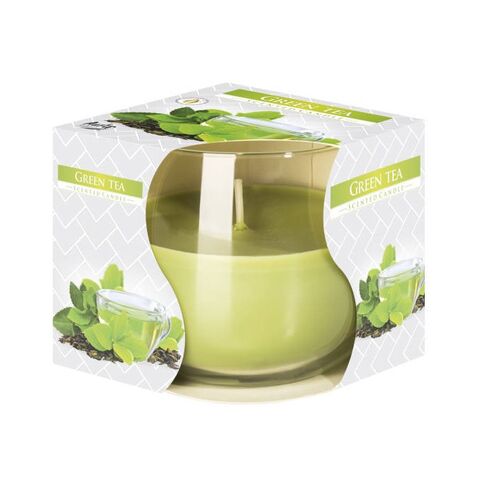 Świeca zapachowa w szkle SN71 zielona herbata Bispol