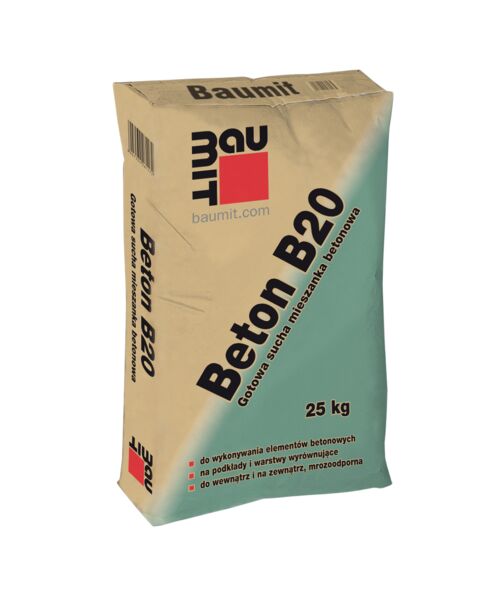 Zaprawa betonowa klasy B20 - Beton B20 - 25 kg BAUMIT
