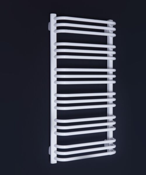 Grzejnik łazienkowy AT 45 x 86,4 cm biały 9016 błyszczący 1, 4, 5, 8 ENIX