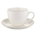 Filiżanka porcelanowa ze spodkiem Belissima 400 ml biały