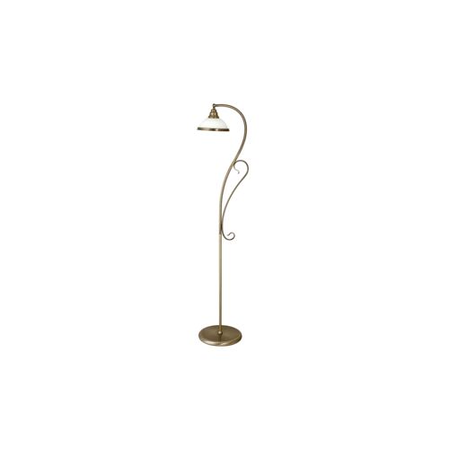 Lampa podłogowa Elisett E27 1x60W mosiądz antyczny