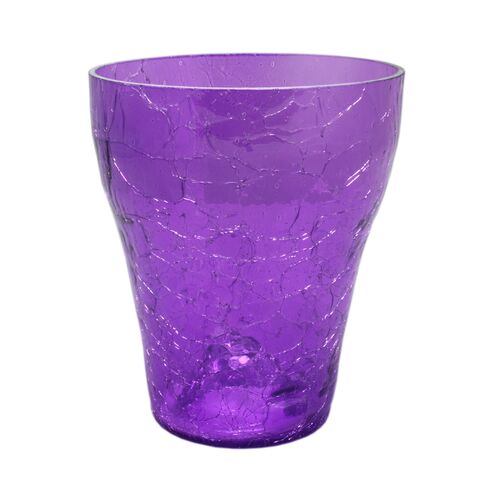 Osłonka szklana storczyk 15 cm kielich fiolet CERMAX