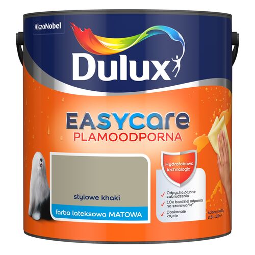 Farba lateksowa EasyCare Plamoodporna Stylowe Khaki 2,5 l Dulux