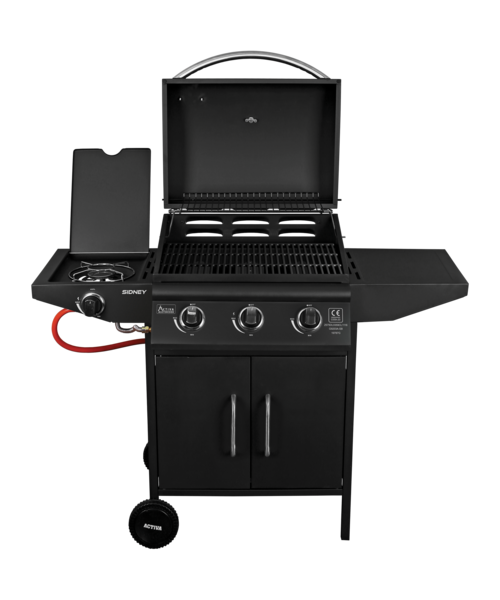 Grill gazowy 3-palnikowy Sidney + boczny