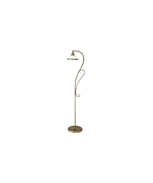 Lampa podłogowa Elisett E27 1x60W mosiądz antyczny