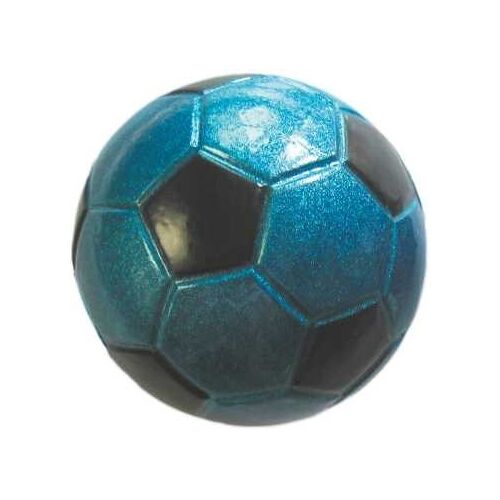 Piłka 72 mm football niebieska broka