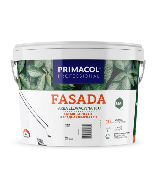Farba elewacyjna Fasada ECO biały 3 l Primacol Professional