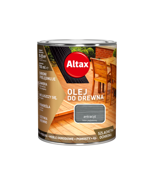Olej do drewna 0,75 antracyt Altax