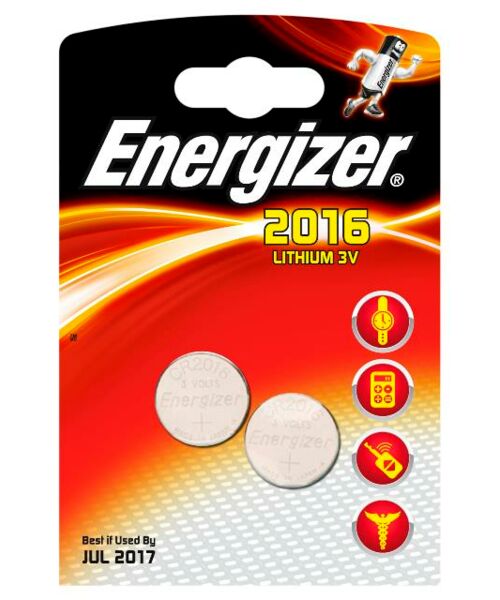 Bateria CR2016 Lithium Energizer