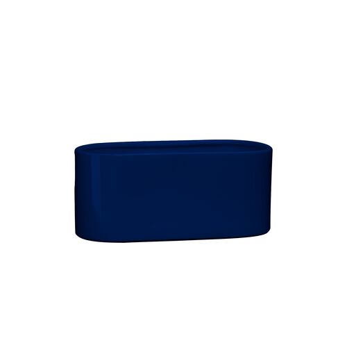 Osłonka ceramiczna ogródek storczyk 32 x 16,5 cm granatowy połysk symbol 649