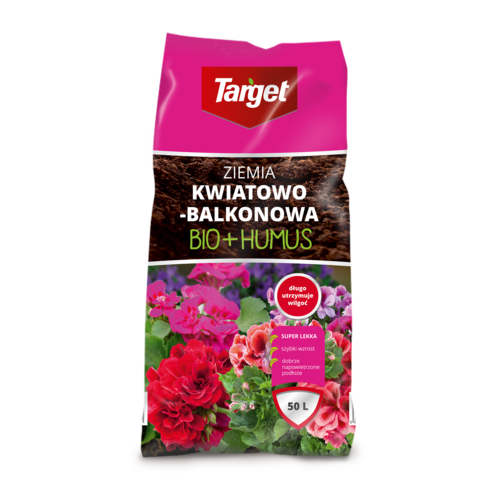Ziemia z biohumusem kwiatowo-balkonowa 50 l Target