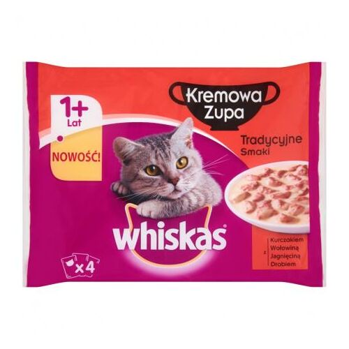 Karma mokra dla kota tradycyjna zupa krem 4 x 85 g Whiskas