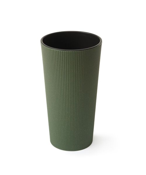 Blumentopf Lilia ECO 250 Mm – Aus Recyceltem Kunststoff & Holz, Weiß, Mit Einsatz