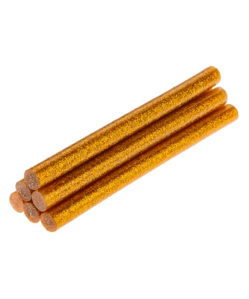 Wkład klejowy 8 mm, brokatowy złoty, 6 sztuk TOPEX