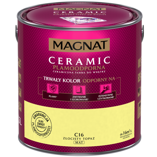Farba ceramiczna MAGNAT Ceramic złocisty topaz C16 2,5 l