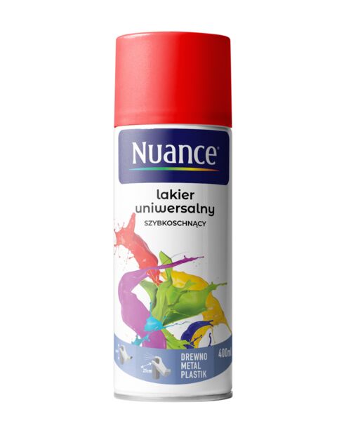 Lakier uniwersalny bezbarwny połysk 400 ml Nuance