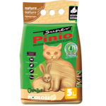 Podłoże higieniczne dla kotów, chomików, świnek morskich, królików, szynszyli oraz ptaków Drzewne Niezbrylające Naturalne 5 l Super Pinio