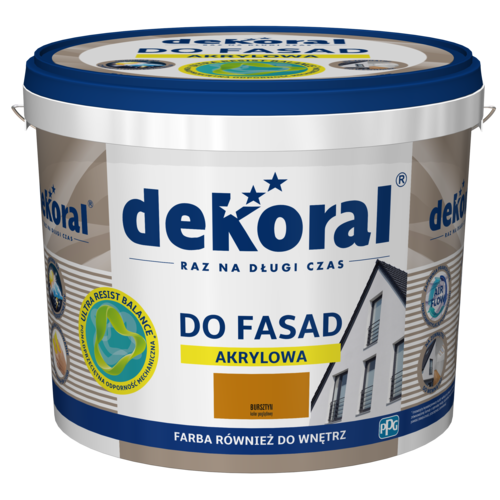 Akrylowa farba fasadowa Polinit bursztyn 5 l