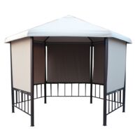 Pawilon 6-kątny z roletami