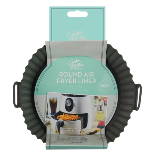 Wkład silikonowy do air fryera 16 x 4,5 cm szary