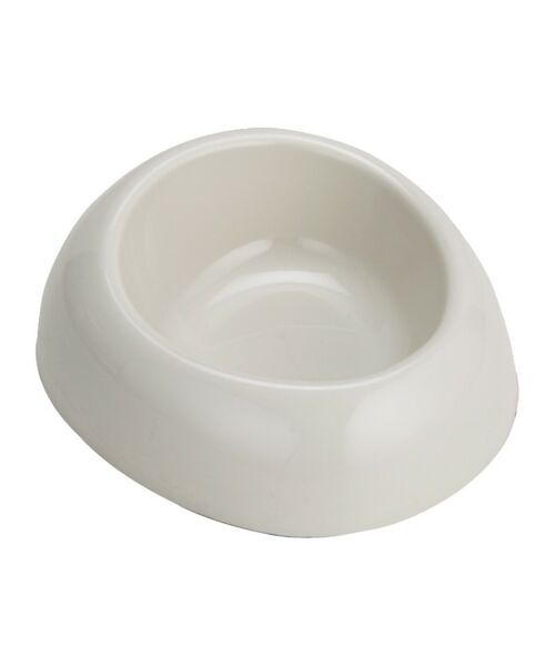 Miska owalna dla psa kota plastikowa 0,8 l kremowa
