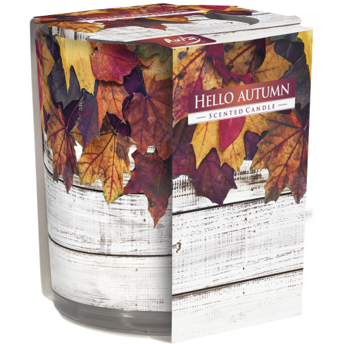 Świeca zapachowa w szkle SN72s Powitanie Jesieni Bispol